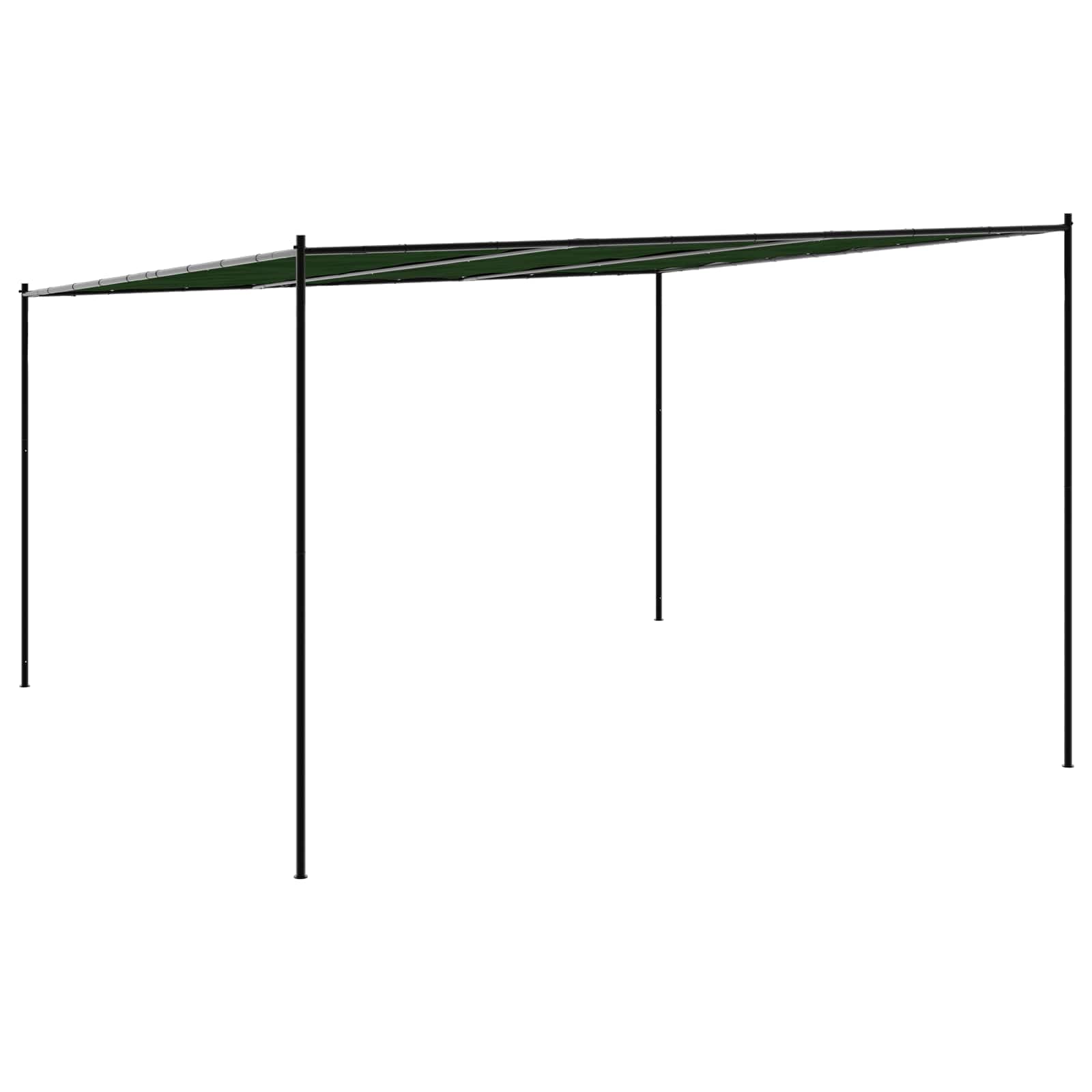 Paviljoen 4 x 3,98 x 2,67 m Groen Polyester en staal image 6