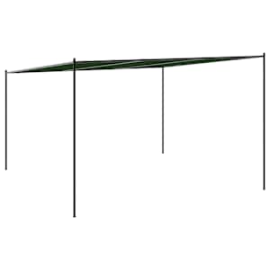 Altán 4 x 3,98 x 2,67 m Zelená Polyester a ocel - obrázek 6