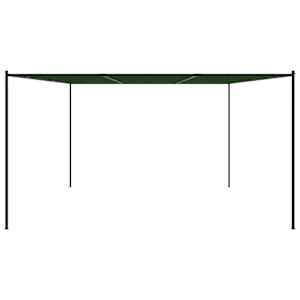 Altán 4 x 3,98 x 2,67 m Zelená Polyester a ocel - obrázek 4