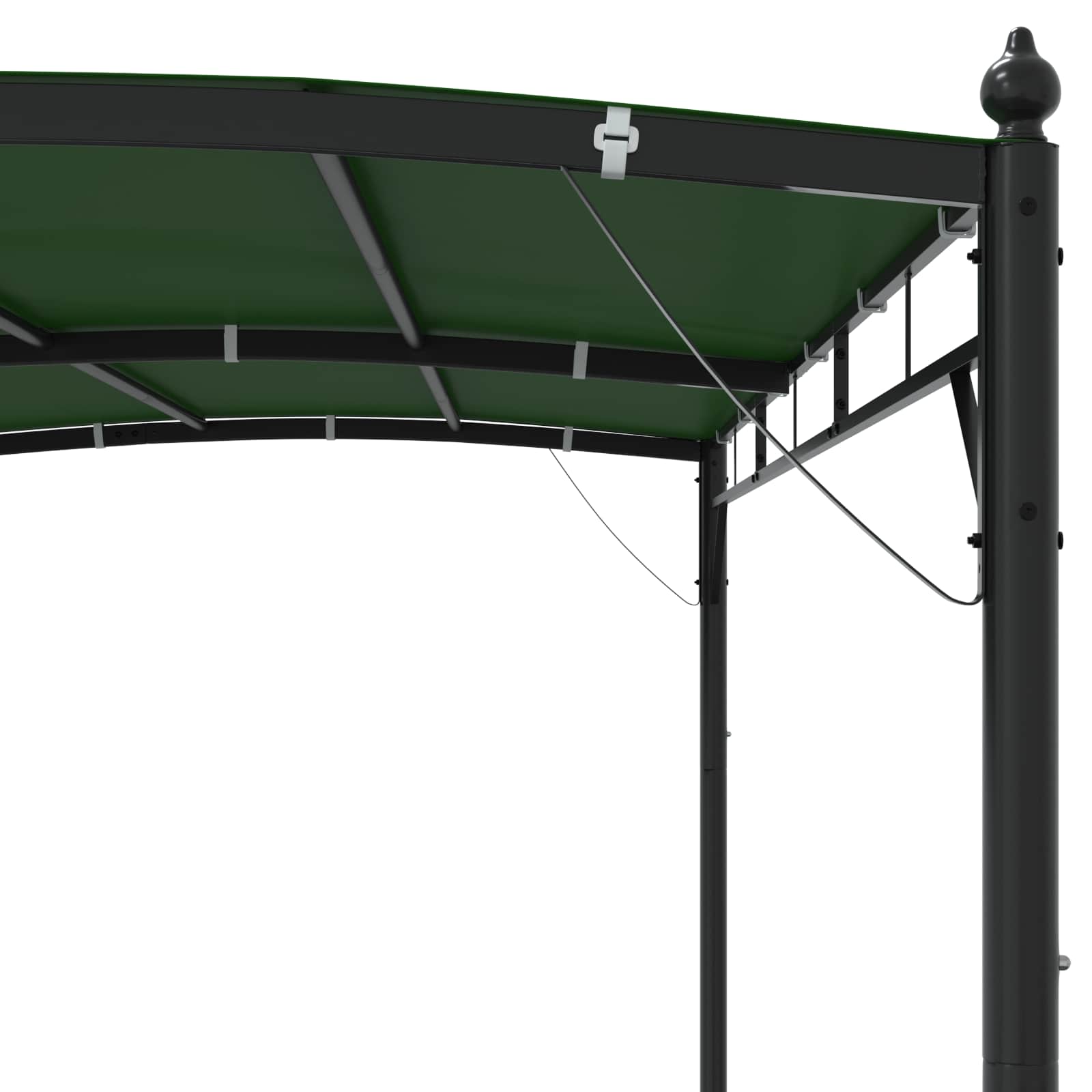 Prieel 3 x 3 x 2,55 m Groen Stof en Aluminium 180 image 5