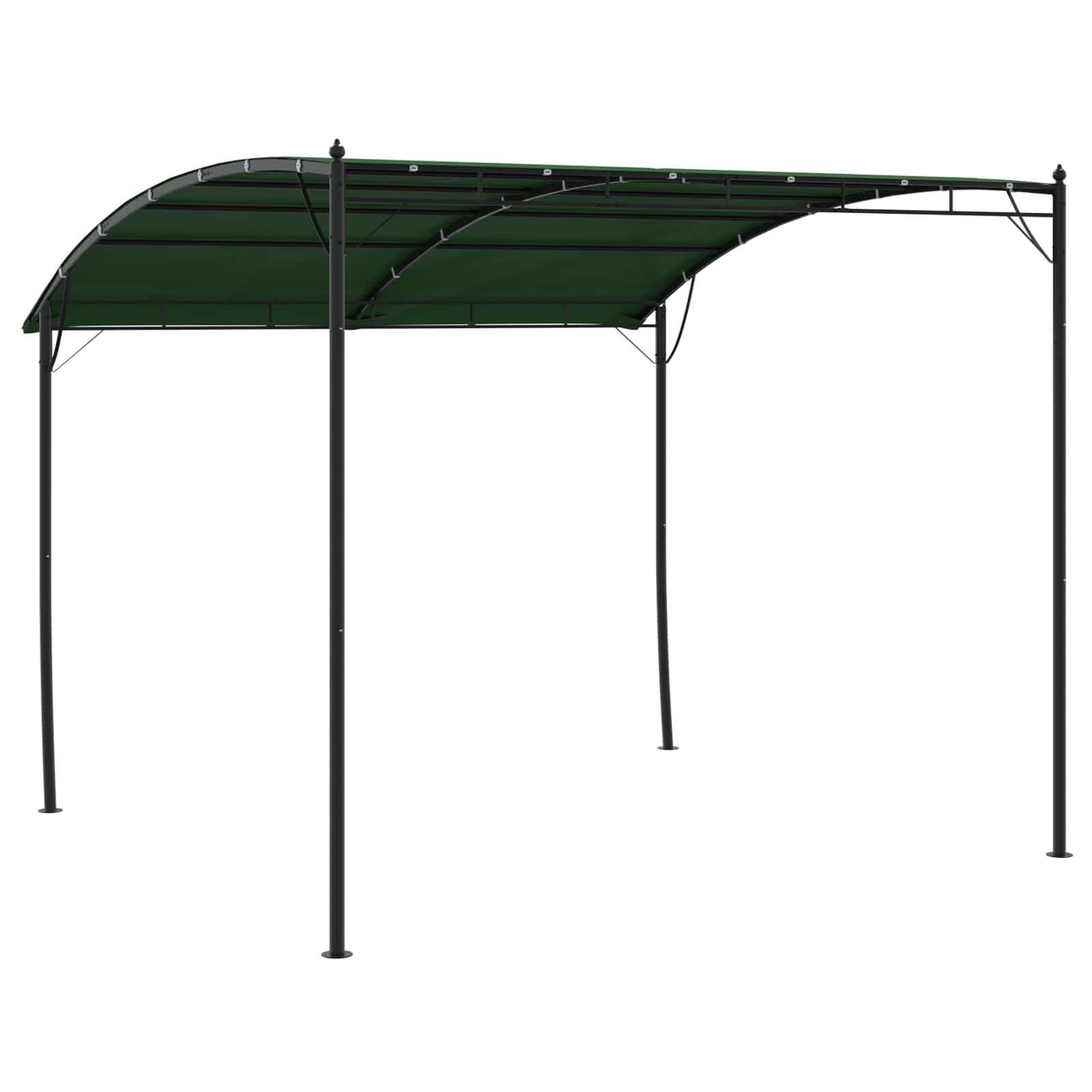 Prieel 3 x 3 x 2,55 m Groen Stof en Aluminium 180 image 4