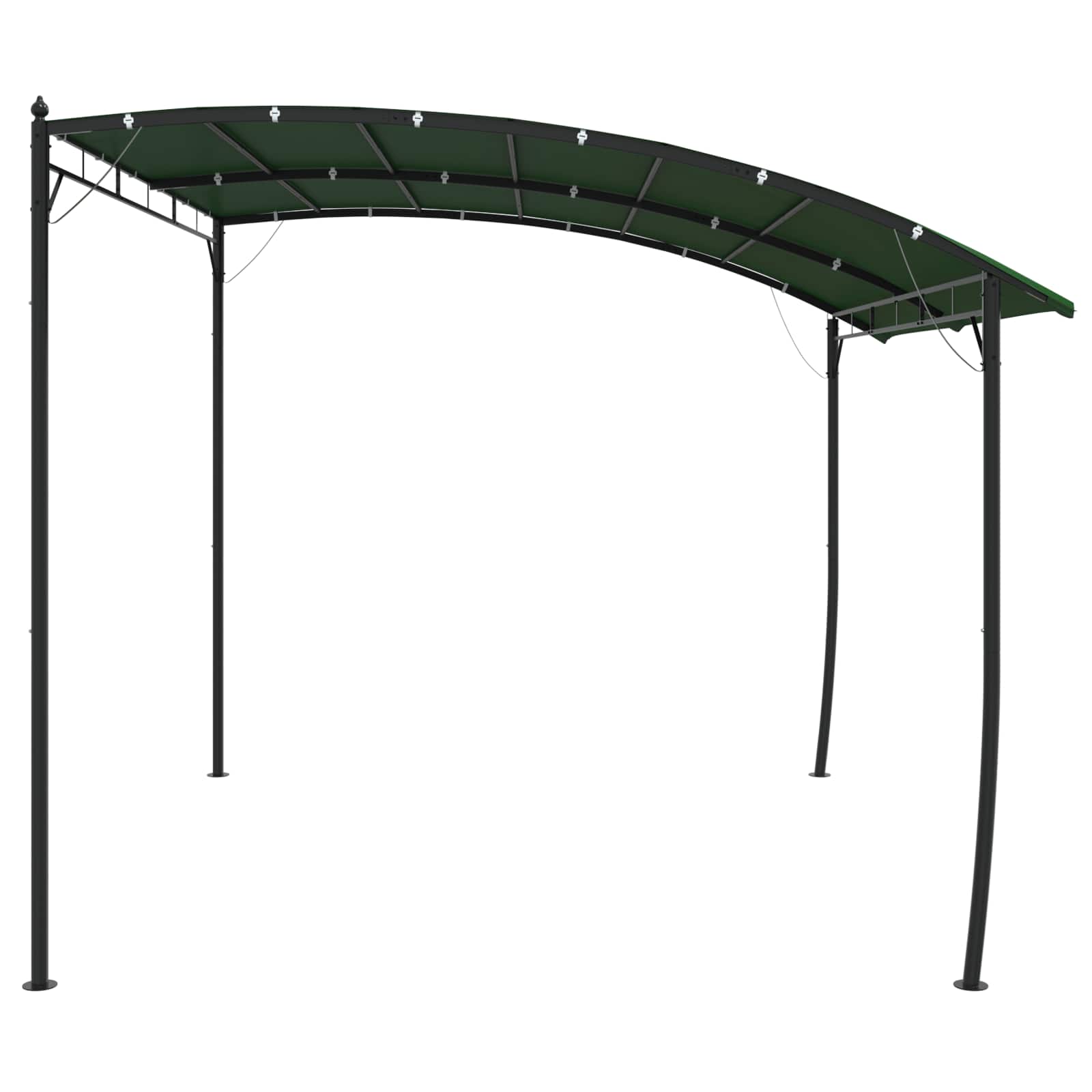 Prieel 3 x 3 x 2,55 m Groen Stof en Aluminium 180 image 3