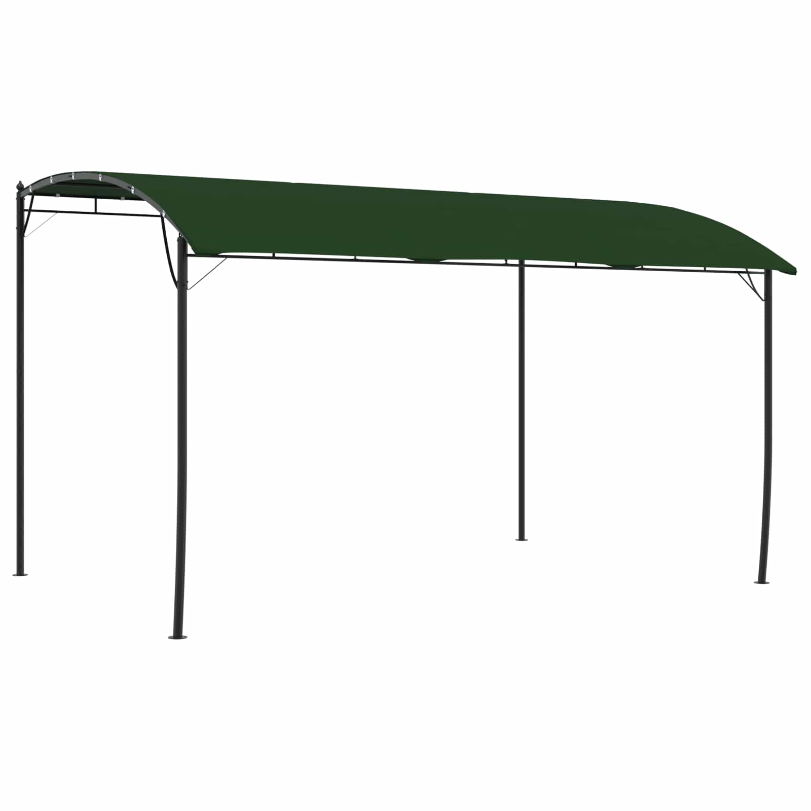 vidaXL Foișor 4 x 3 x 2,55 m Verde Țesătură și Aluminiu 180