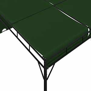 Altán 4 x 3 x 2,3 m Zelená Polyester a ocel - obrázek 6