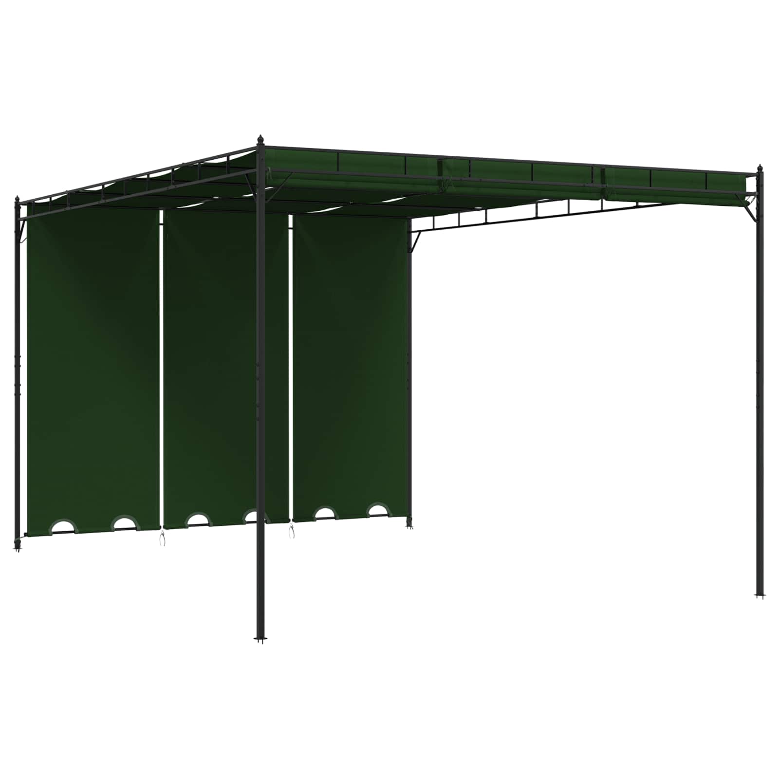 Prieel 4 x 3 x 2,3 m Groen Polyester en staal image 1