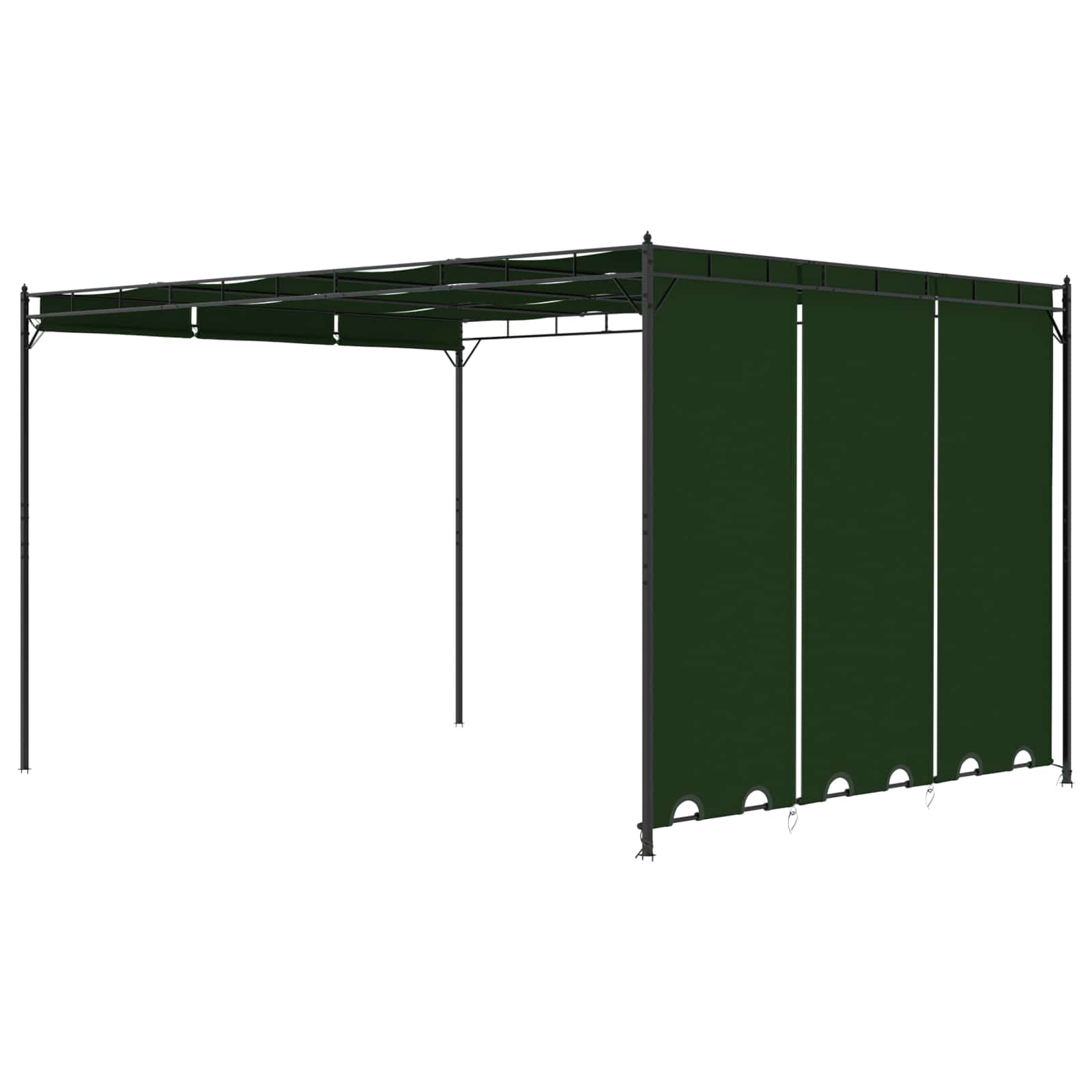 Prieel 4 x 3 x 2,3 m Groen Polyester en staal image 5