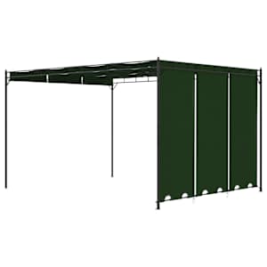 Altán 4 x 3 x 2,3 m Zelená Polyester a ocel - obrázek 5