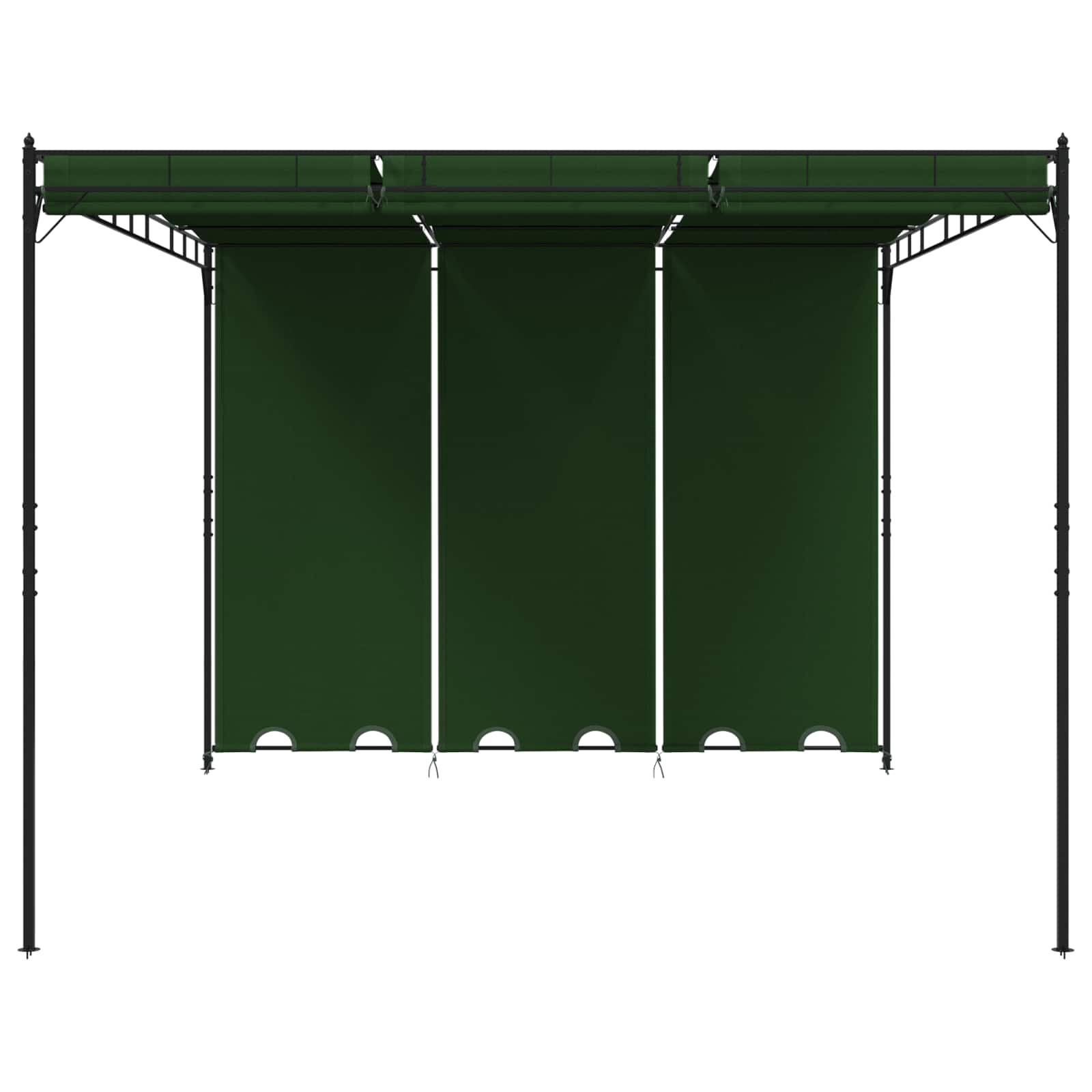 Prieel 4 x 3 x 2,3 m Groen Polyester en staal image 3