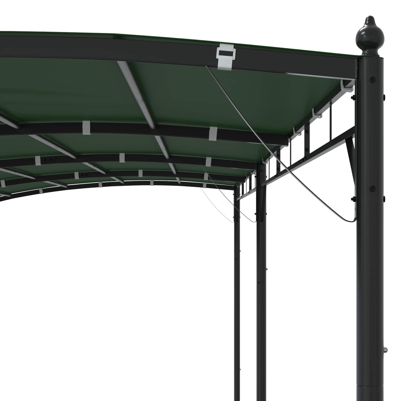 Prieel 6 x 3 x 2,55 m Groen Stof en Aluminium 180 image 5