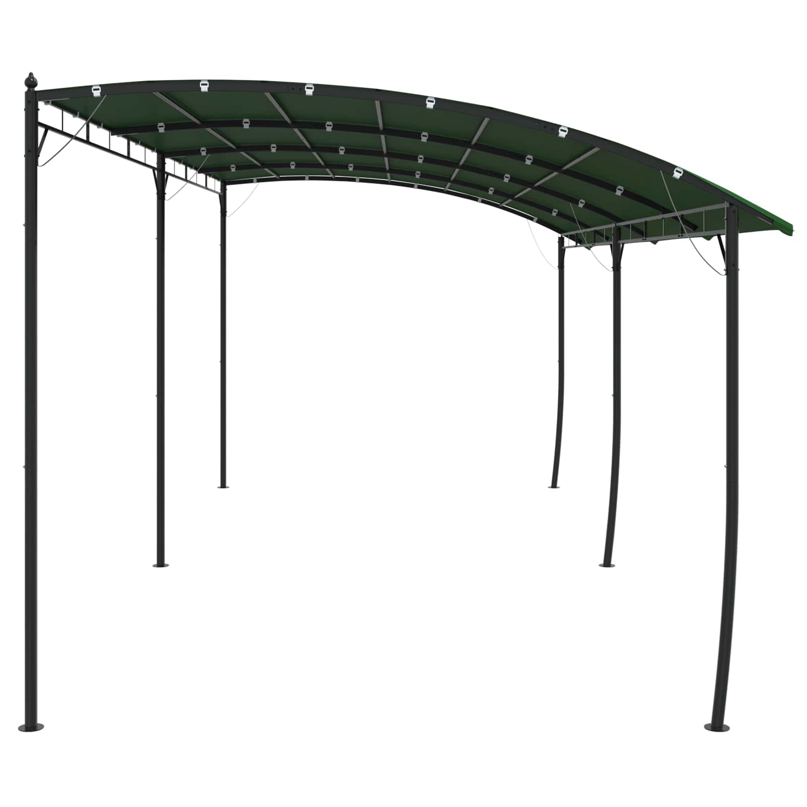 Prieel 6 x 3 x 2,55 m Groen Stof en Aluminium 180 image 3