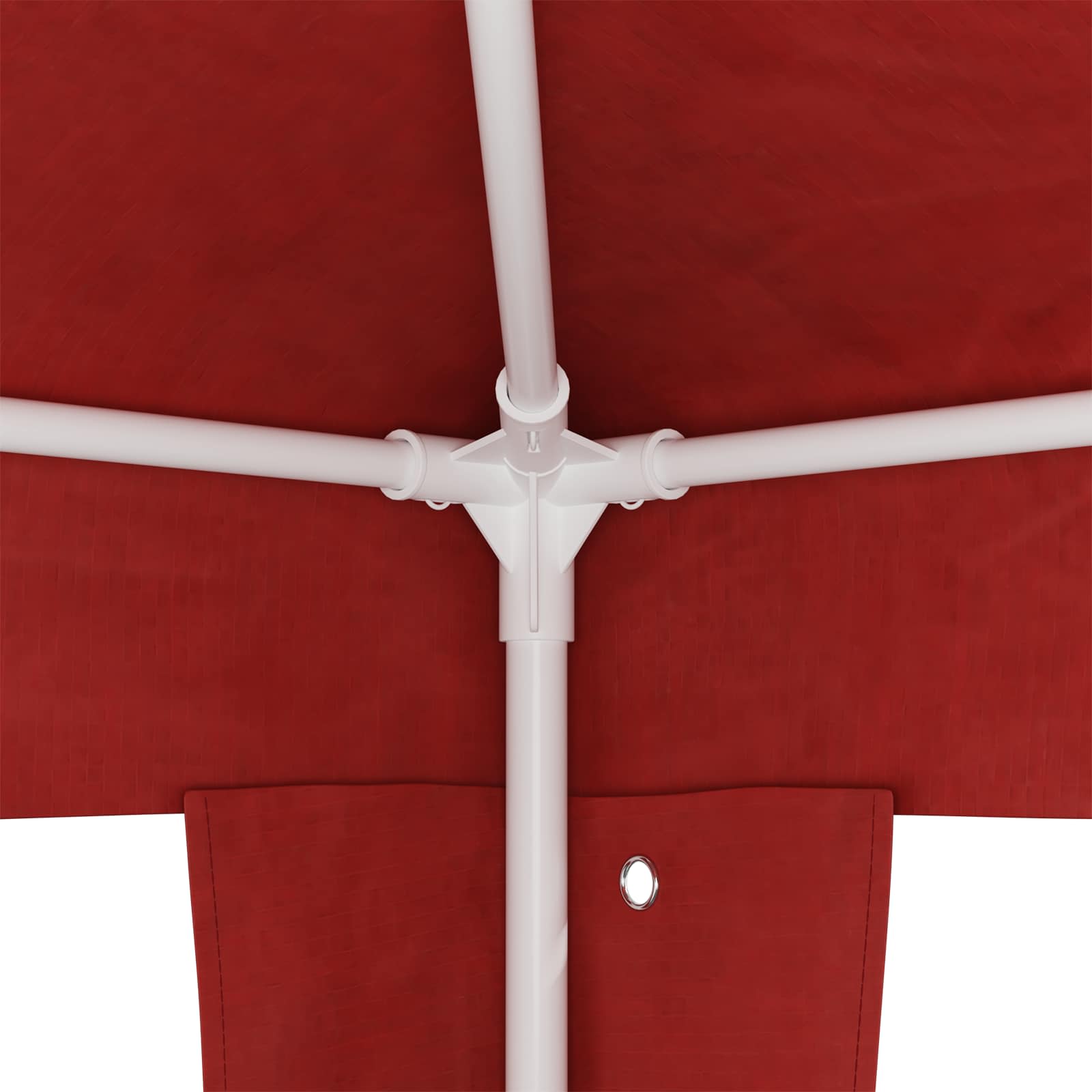 Partytent Rood 400 x 300 x 255 cm PE en staal image 5