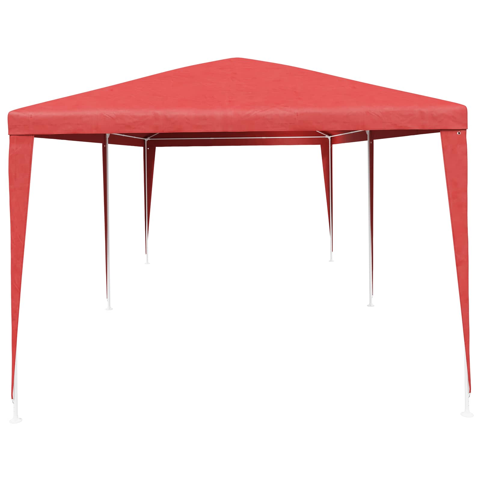 Partytent Rood 600 x 300 x 255 cm PE en staal image 2