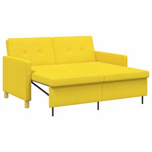 vidaXL V&auml;ljat&otilde;mmatav diivanvoodi Helekollane 154 x 94,5 x 80,5 cm