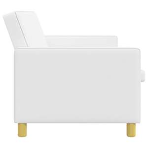 Vysouvací pohovka Bílá Textil - obrázek 8