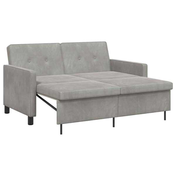 vidaXL Diivanvoodi Helehall 154 x 94,5 x 80,5 cm kangas