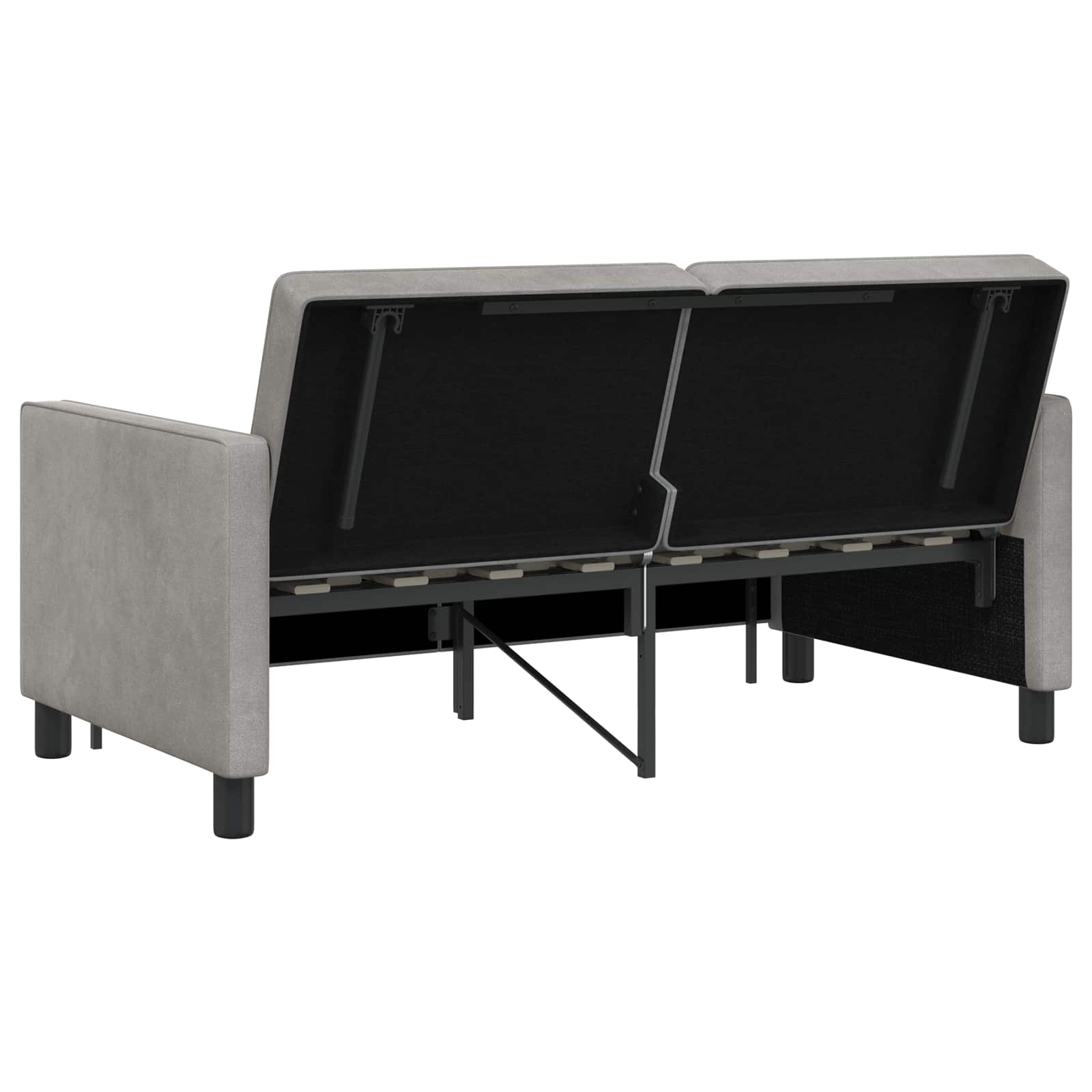 vidaXL Sofa postelja Svetlo zelena Blago - slika 9