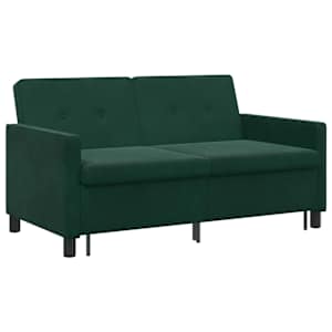 Pohovka na spaní Tmavě zelená Textil - obrázek 5