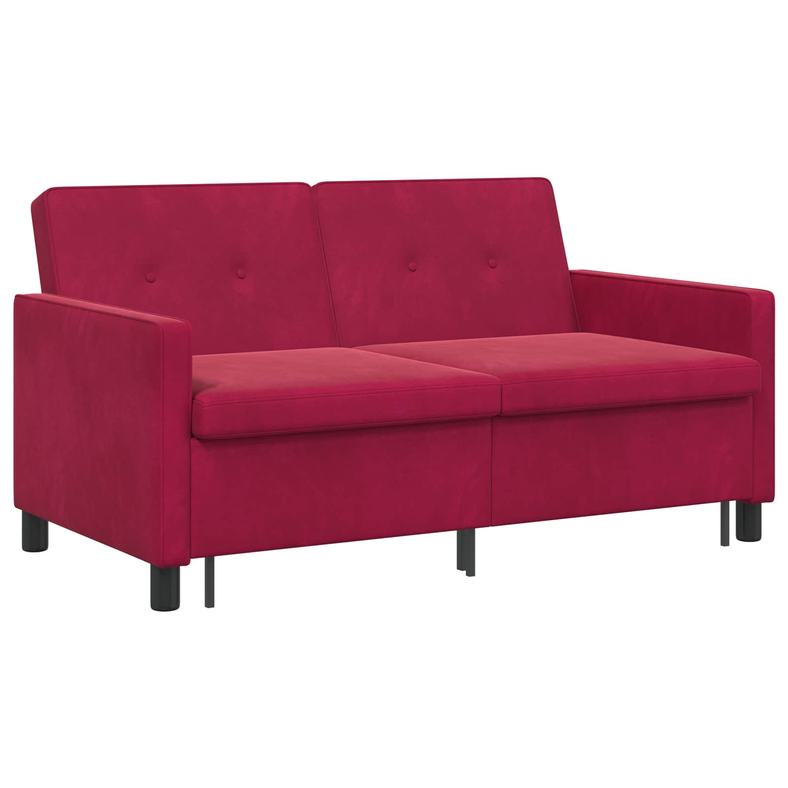 Sofa postelja Vinorodna rdeča Blago - slika 5