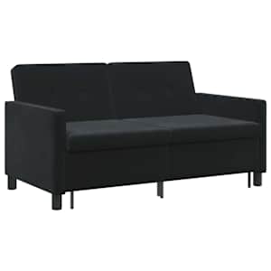 Pohovka na spaní Černá Textil - obrázek 5