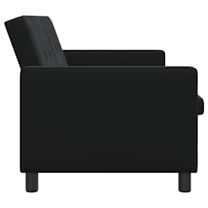 Pohovka na spaní Černá Textil - obrázek 8