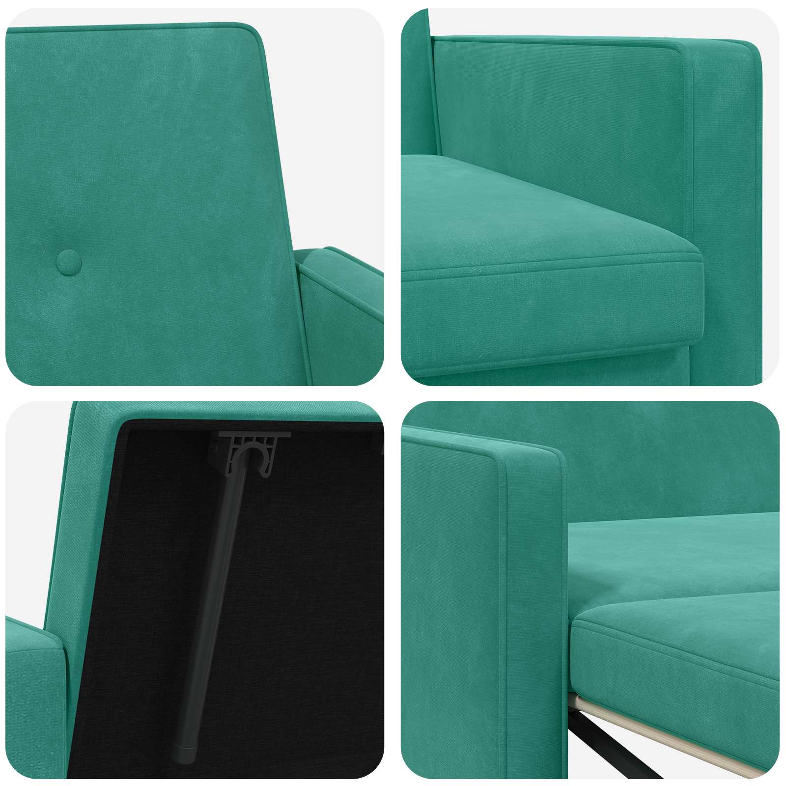Sofa postelja Turkizna Blago - slika 10