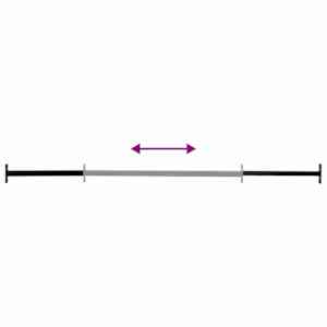 Nastavitelná bezpečnostní tyč do okna 3 ks 710 - 1200 mm Ocel - obrázek 5