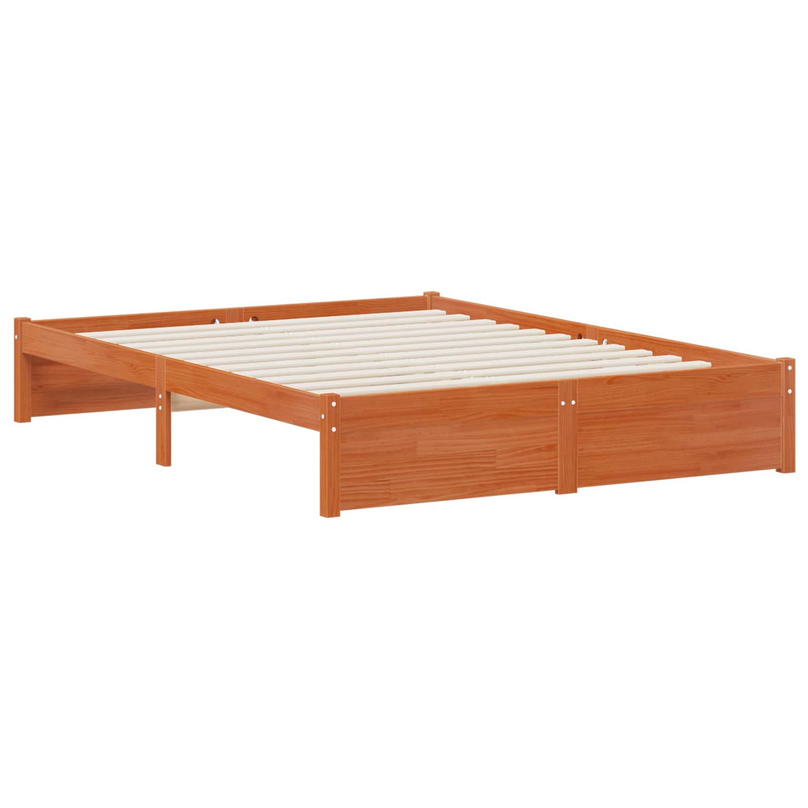 Boekenkast Bed met hoofdeinde met opslag Massief Vurenhout image 3