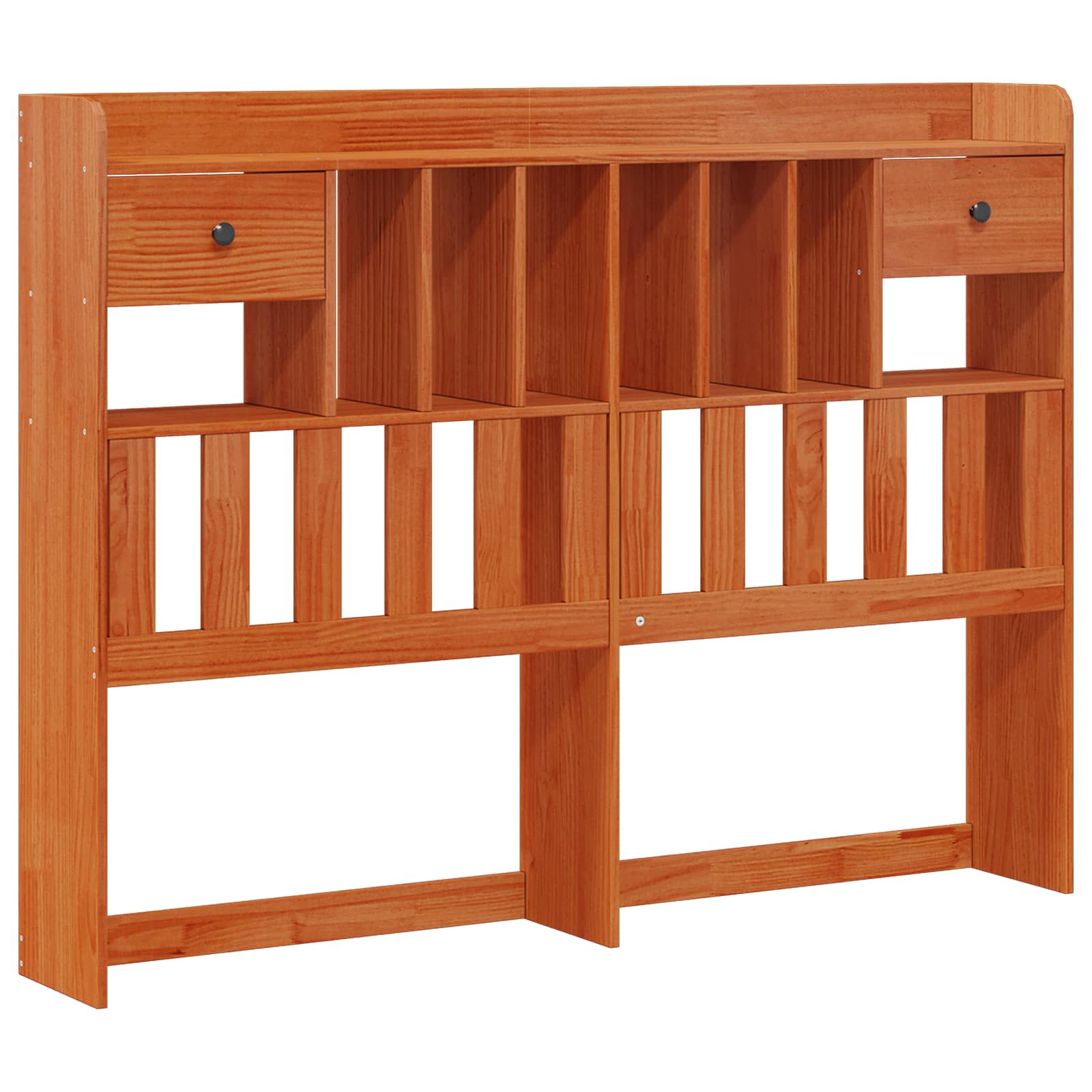 Boekenkast Bedframe met hoofdeinde met lade Massief Vurenhout image 4