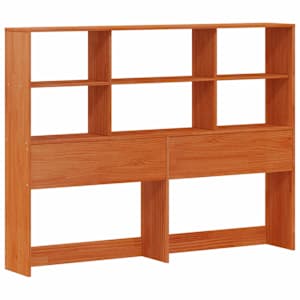 Postelový rám s úložným čelem Voskově Hnědá 140 x 190 cm - obrázek 4