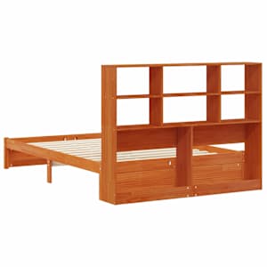 Postelový rám s úložným čelem Voskově Hnědá 140 x 190 cm - obrázek 8