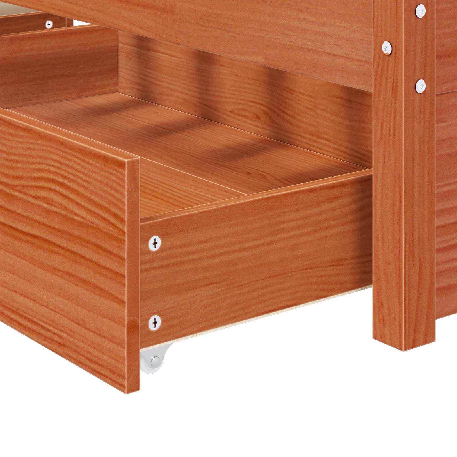 Bedframe met lade met opslag Massief Vurenhout image 7