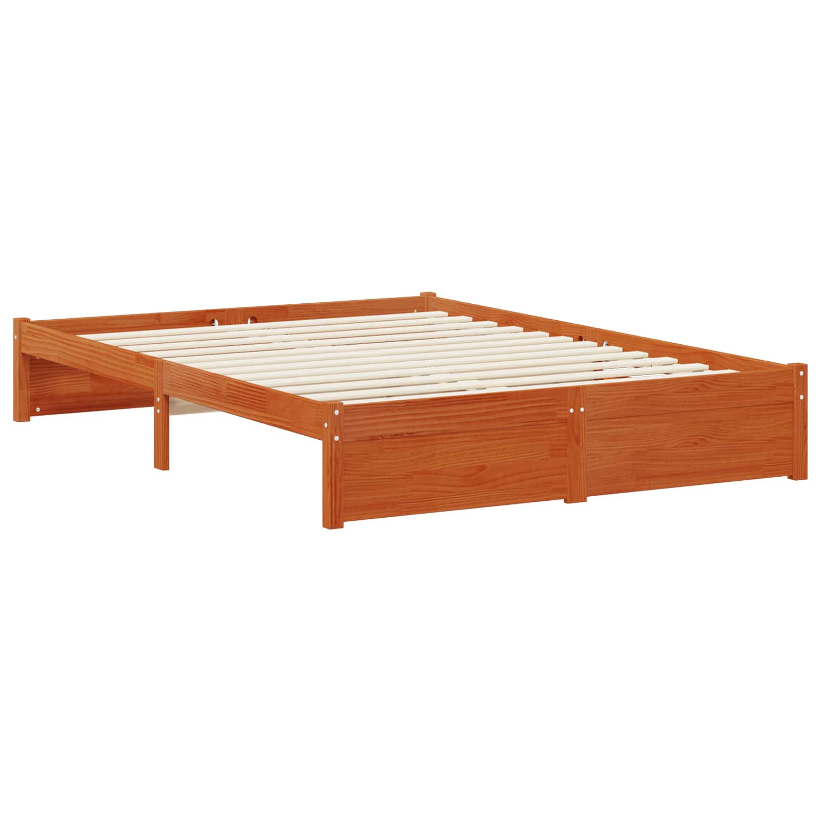 Bedframe met lade met opslag Wasbruin Massief Vurenhout image 8