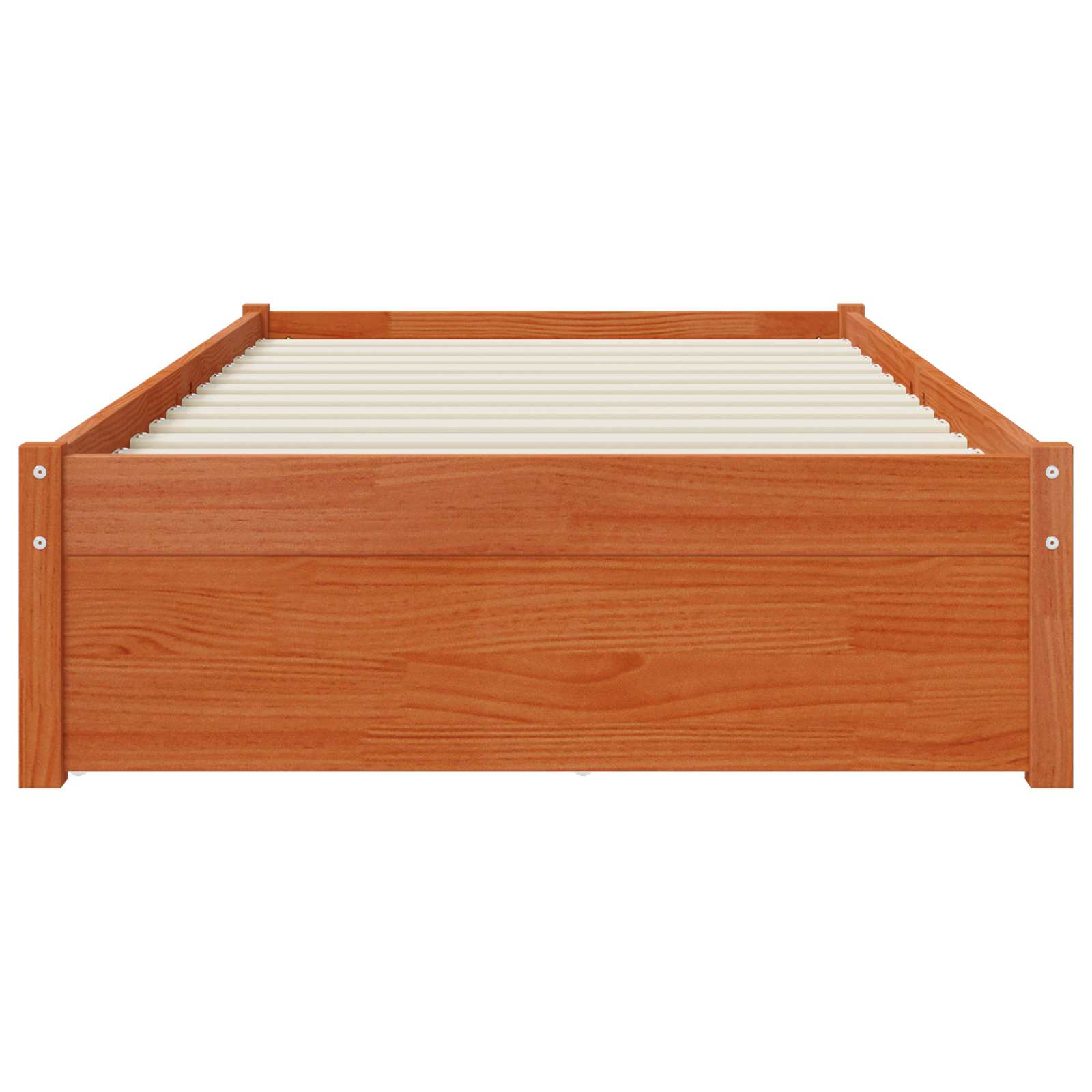 Bedframe met lade met opslag Wasbruin Massief Vurenhout image 7