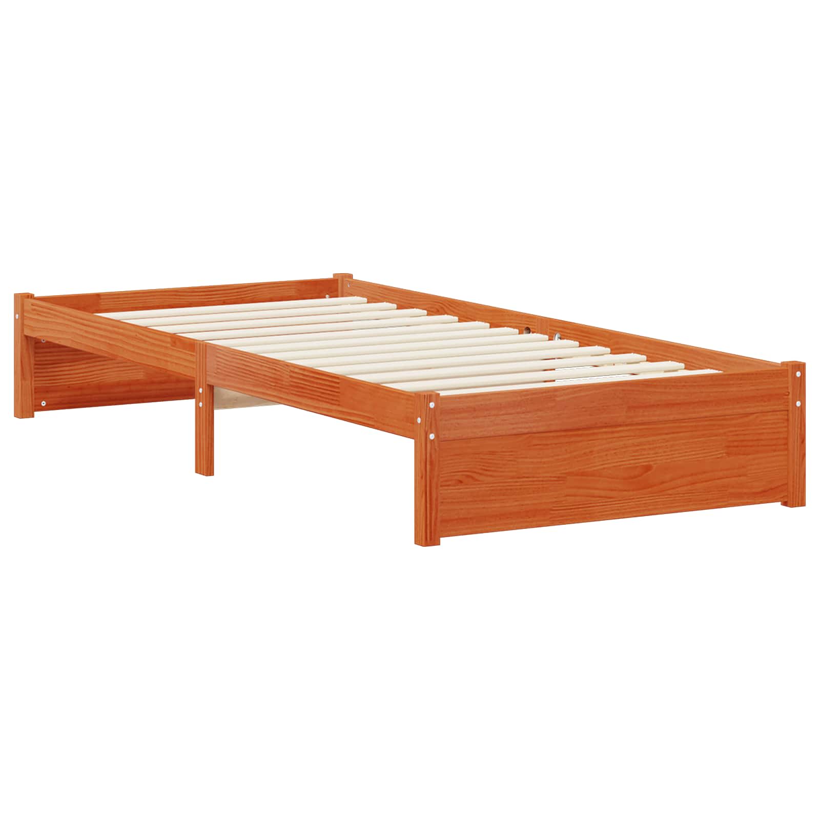 Bedframe met lade met opslag Wasbruin Massief Vurenhout image 3