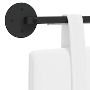 Závěsné čelo postele S LED osvětlením Bílá Textil - obrázek 10
