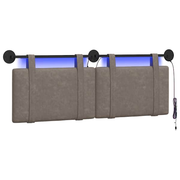 vidaXL Rippuv voodipeats Hall Antiik PU