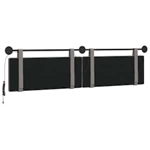Závěsné čelo postele S LED osvětlením Taupe Textil - obrázek 8