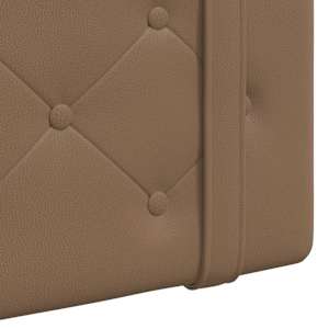 Závěsné čelo postele S LED osvětlením Cappuccino Umělá kůže - obrázek 9