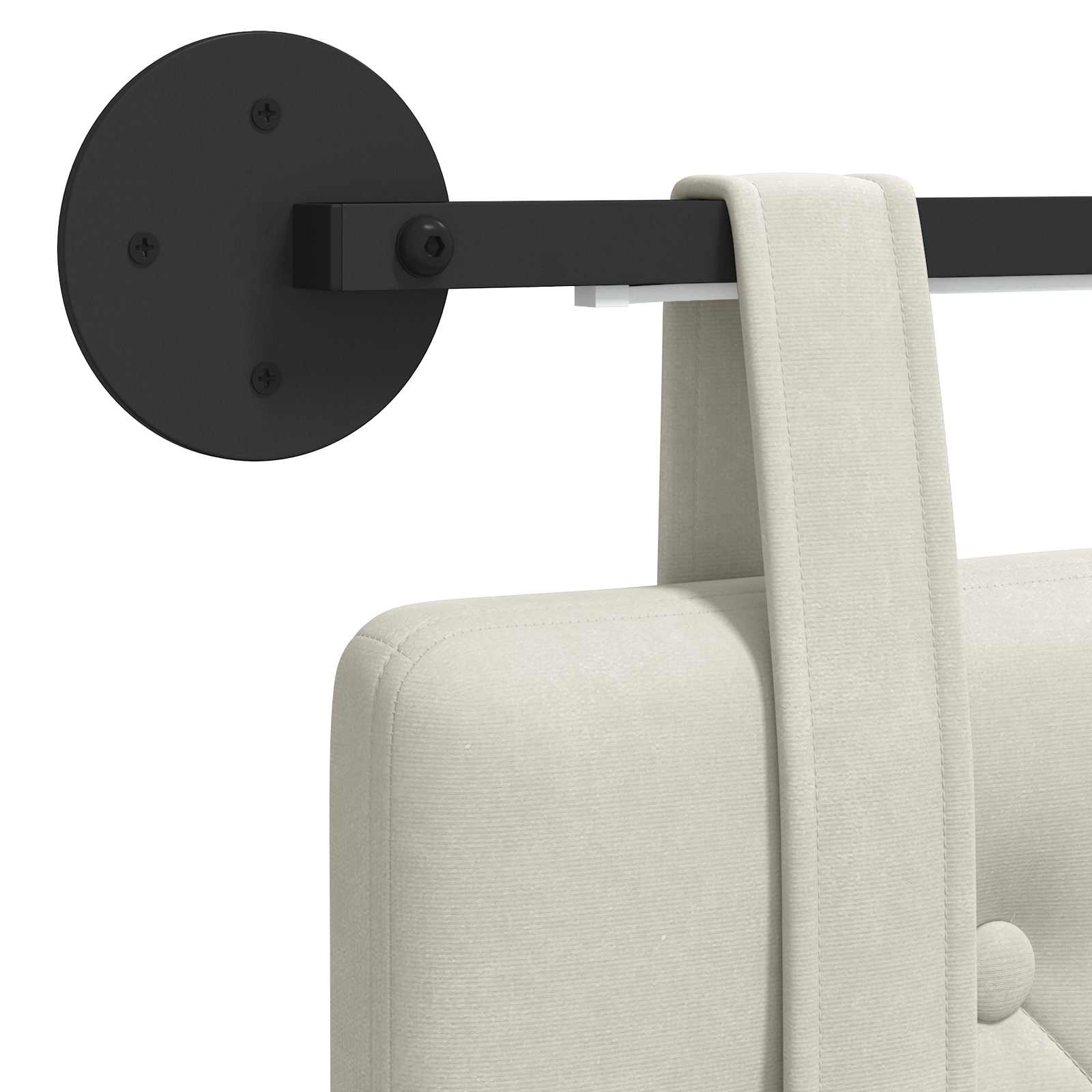 vidaXL Hängendes Kopfteil Mit LED Licht Creme Samt – Bild 10