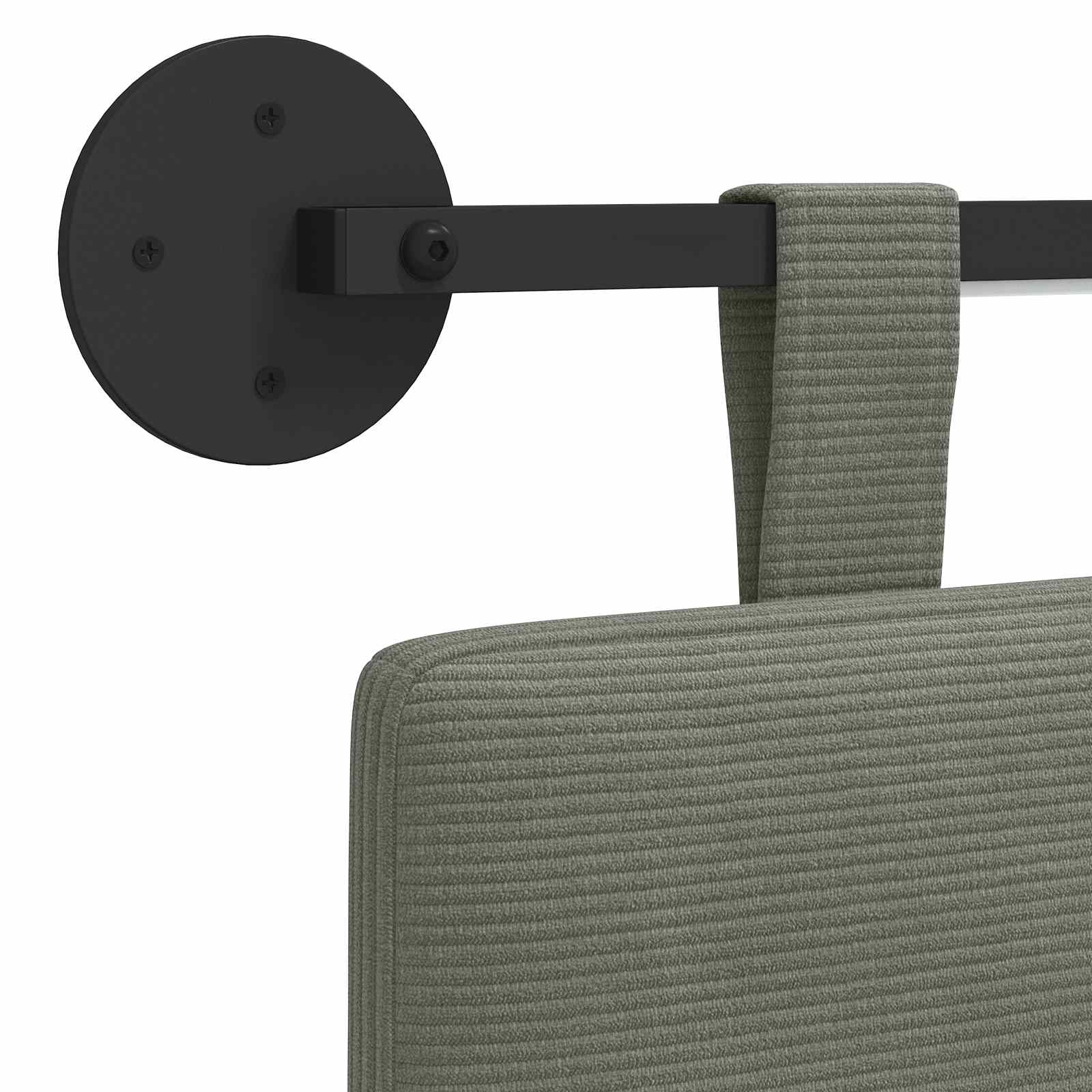 vidaXL Hängendes Kopfteil Hellgrau Cordstoff – Bild 10