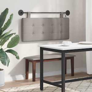 Závěsné čelo postele S LED osvětlením Taupe Textil - obrázek 4
