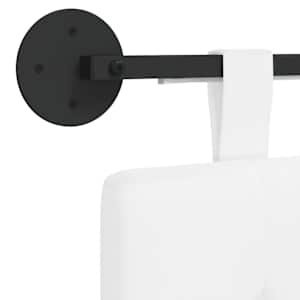 Závěsné čelo postele S LED osvětlením Bílá Textil - obrázek 10