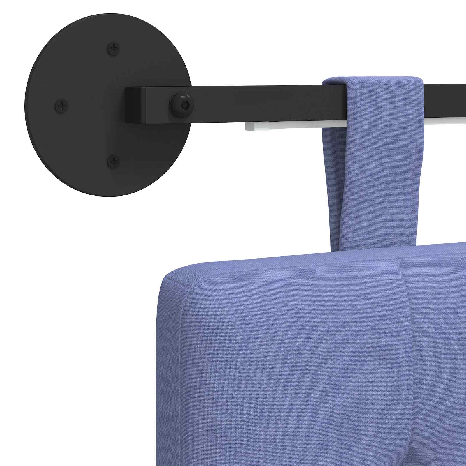 vidaXL Hängendes Kopfteil Jeans blau Stoff – Bild 10