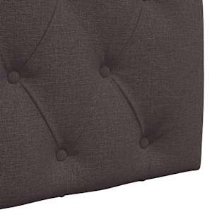 Závěsné čelo postele S LED osvětlením Tmavě hnědá Textil - obrázek 9