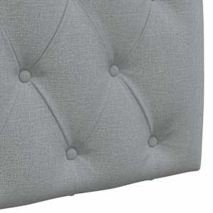 Závěsné čelo postele S LED osvětlením Světle šedá Textil - obrázek 9