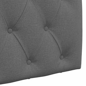 Závěsné čelo postele S LED osvětlením Tmavě šedá Textil - obrázek 9