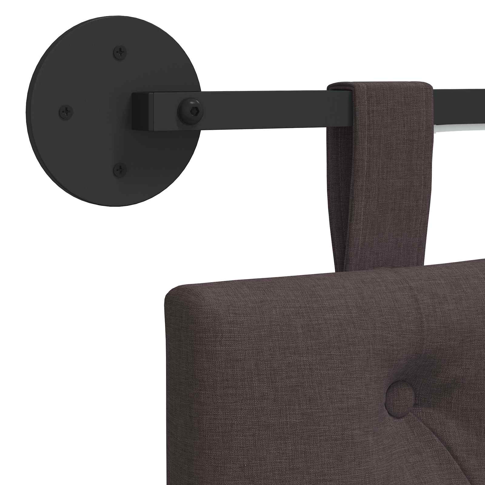 vidaXL Hängendes Kopfteil Dunkelbraun Stoff – Bild 10