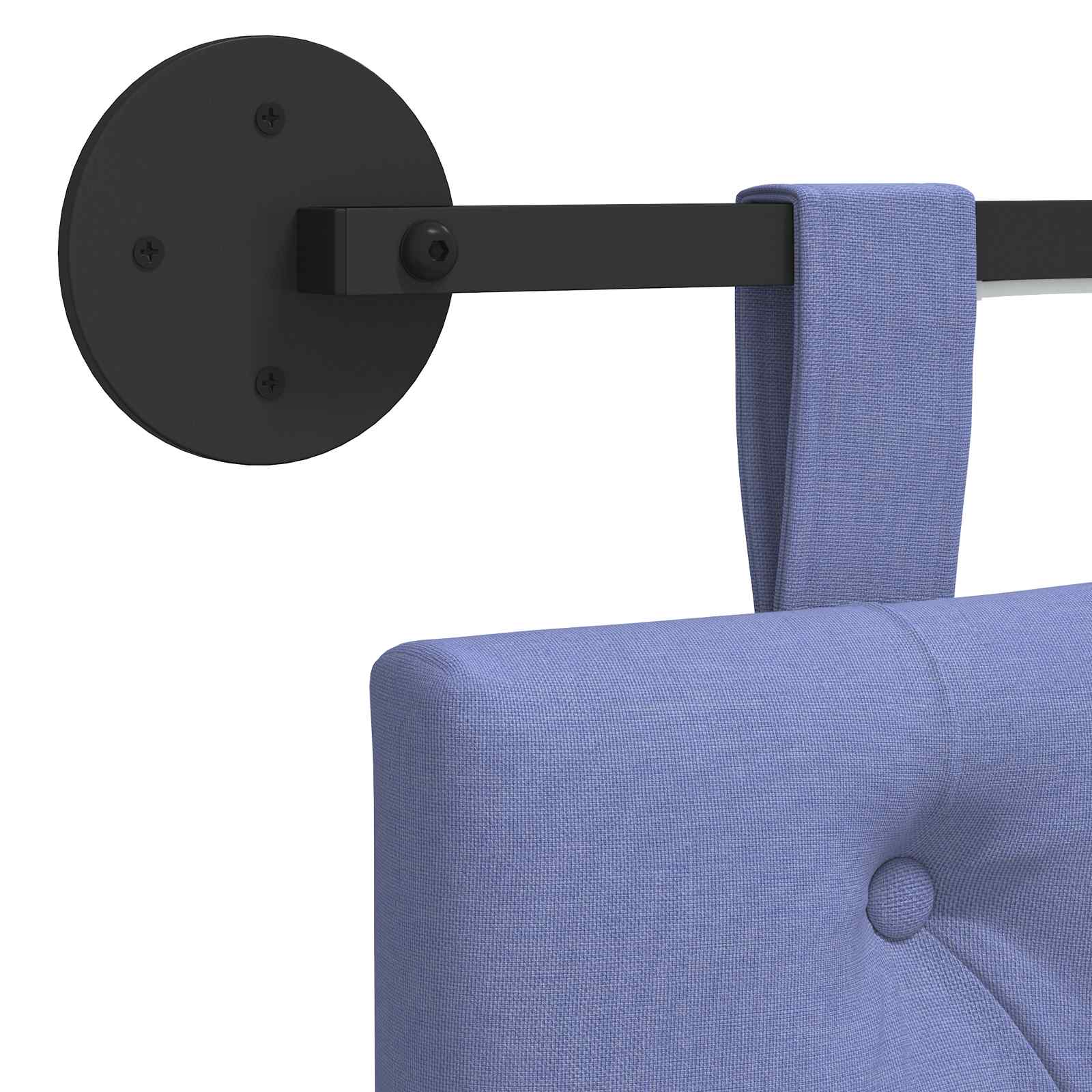 vidaXL Hängendes Kopfteil Jeans blau Stoff – Bild 10