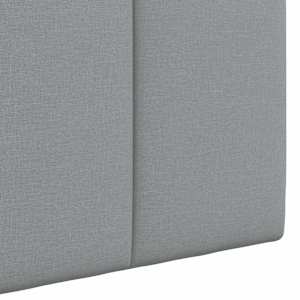 Závěsné čelo postele S LED osvětlením Světle šedá Textil - obrázek 9
