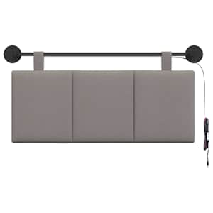 Závěsné čelo postele S LED osvětlením Taupe Textil - obrázek 6